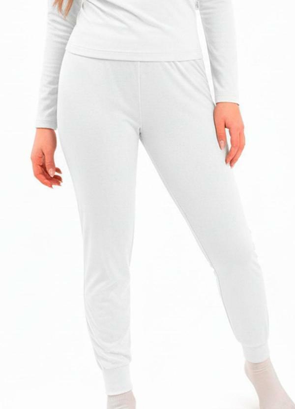 Calça Térmica com Punhos Branco