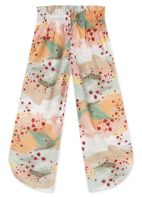 Calça Aquarela Infantil Feminina Laranja