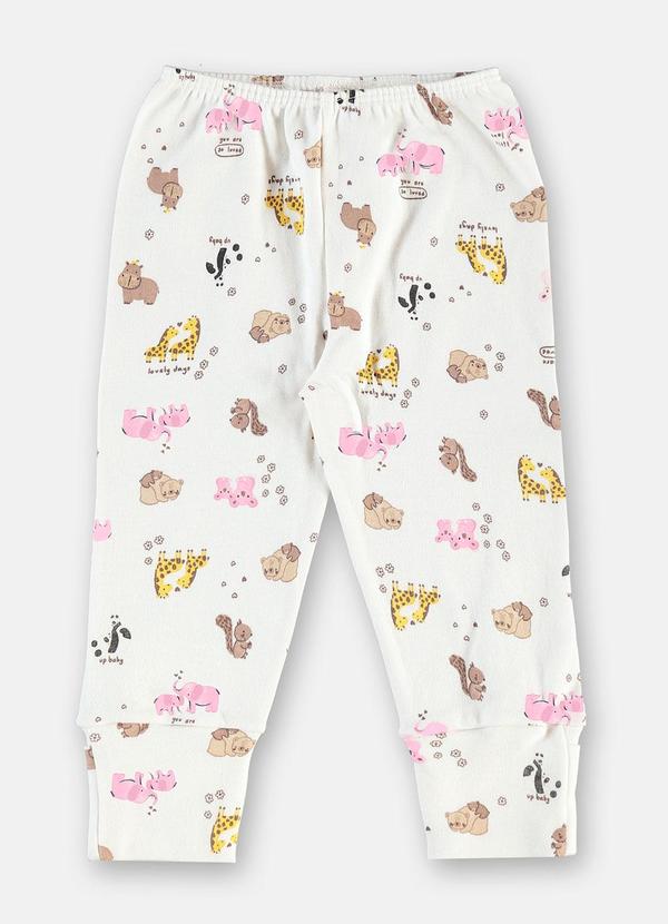 Calça Bebê Menina em Suedine Estampado