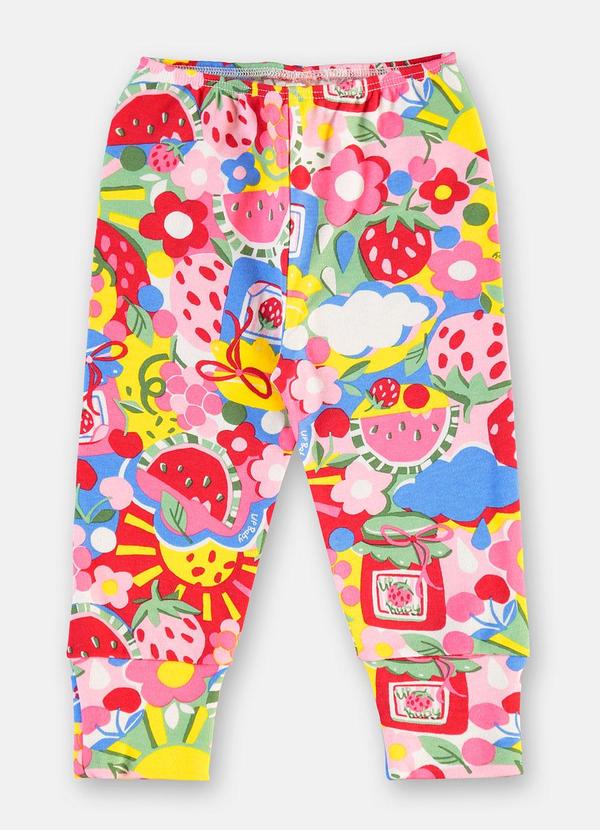 Calça Bebê Menina em Suedine Estampado