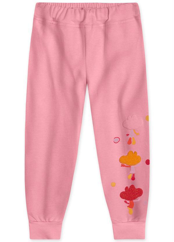 Vista 2 Calça Bebê Menina Rosa Lilica Ripilica Lilica Ripilica