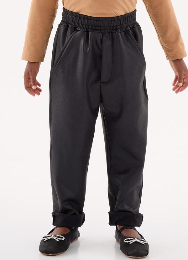 Vista 2 Calça Cirrê Infantil para Menina Preto Up Baby Up Baby