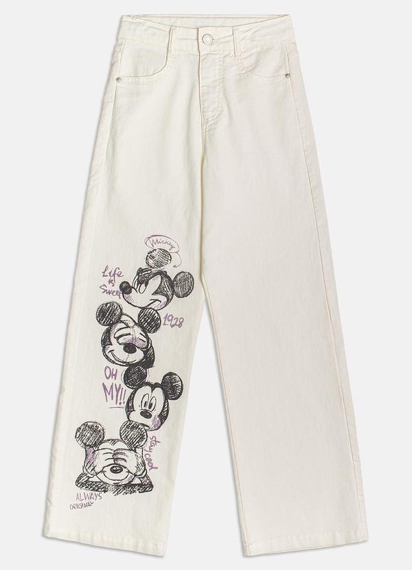 Calça de Sarja Off do Mickey Off White