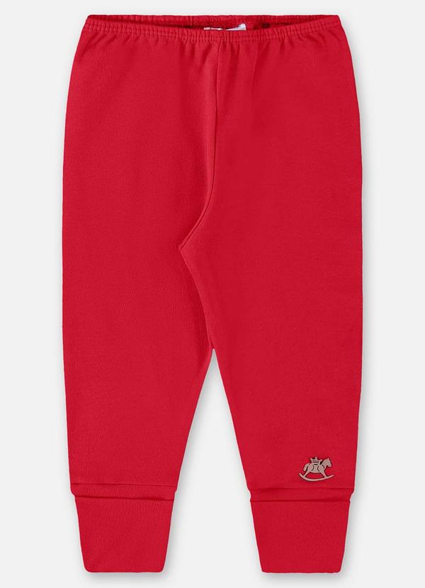 Calça em Suedine Unissex para Bebê Rosa