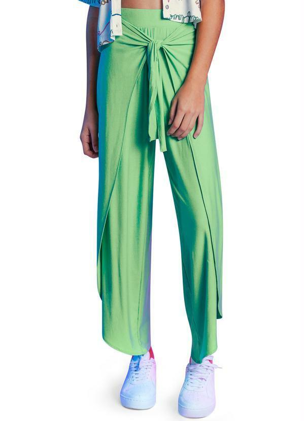 Vista 2 Calça Envelope Menina Verde Rovitex Teen Rovitex Teen