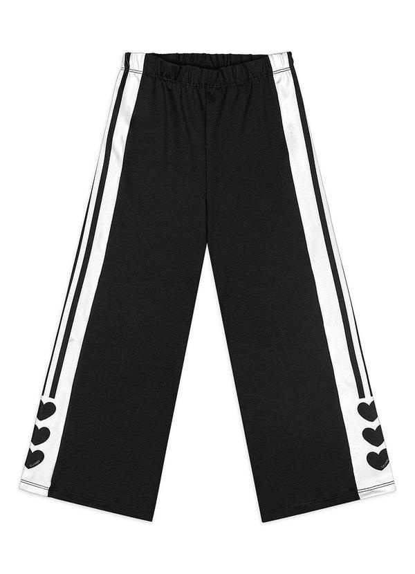 Calça Esportiva Infantil em Poliéster Preto