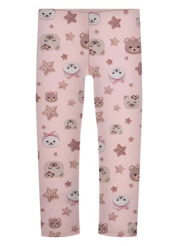 Calça Estampada em Malha Soft Laranja