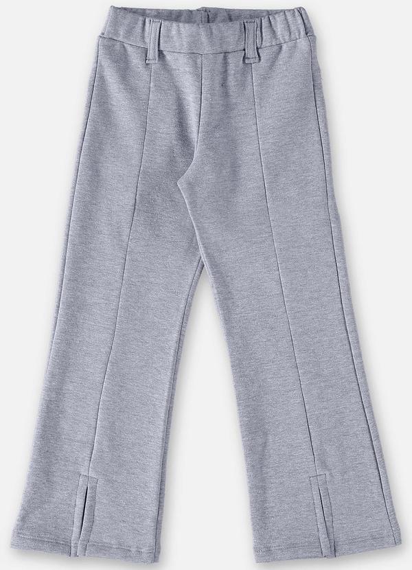 Calça Flare Básica Infantil Menina Cinza