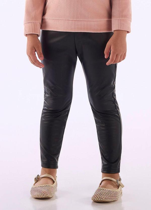 Calça Infantil Malha Cirrê Preto