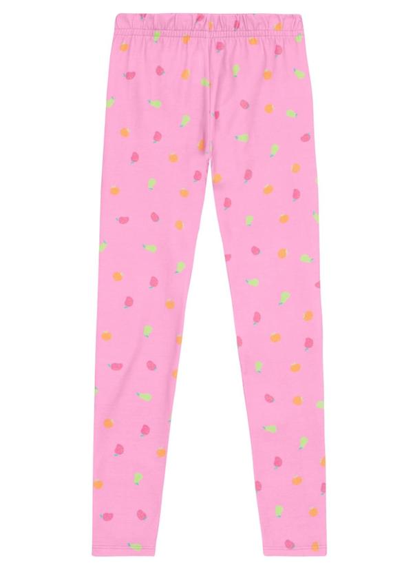 Calça Infantil Menina em Cotton Rosa