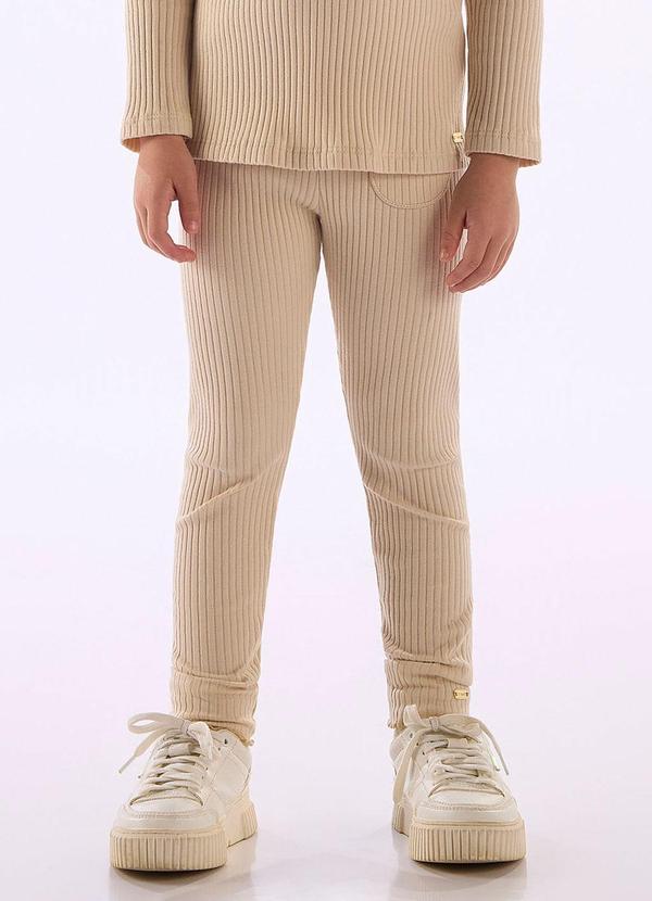Calça Infantil Ribana Canelada Branco