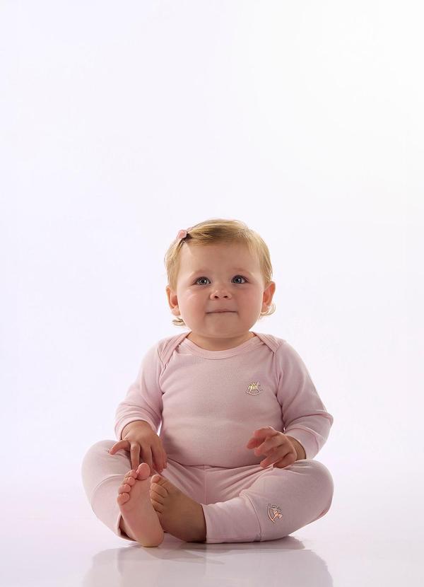 Calça Infantil Unissex Suedine Rosa