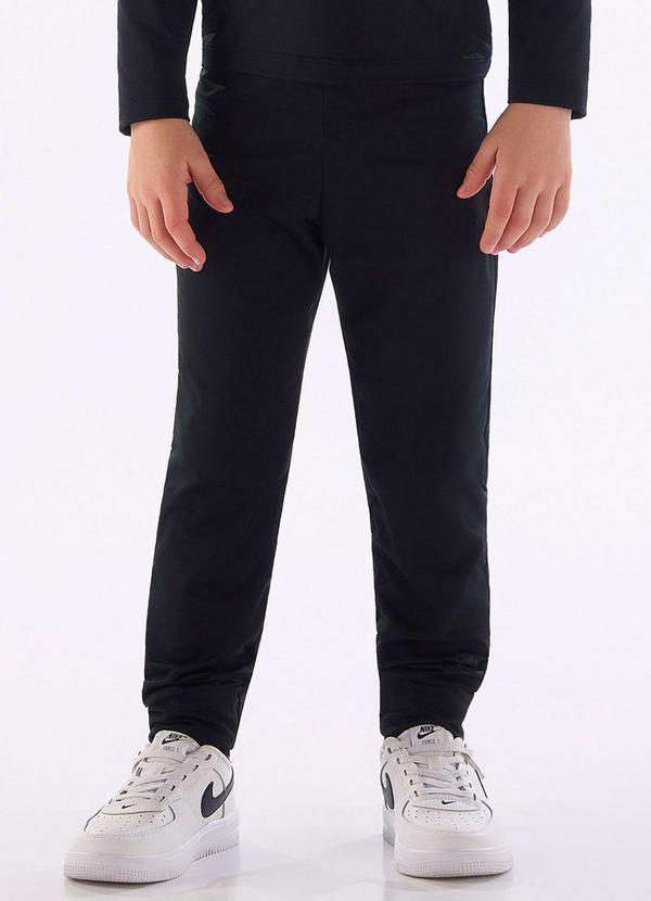 Calça Infantil Unissex Térmica Preto
