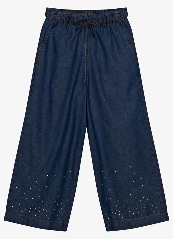 Calça Infantil Wide Leg Azul