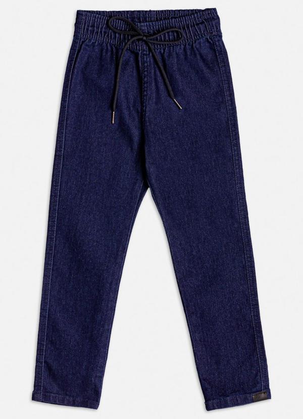 Vista 2 Calça Jeans Azul com Cardaço Azul Youccie Youccie