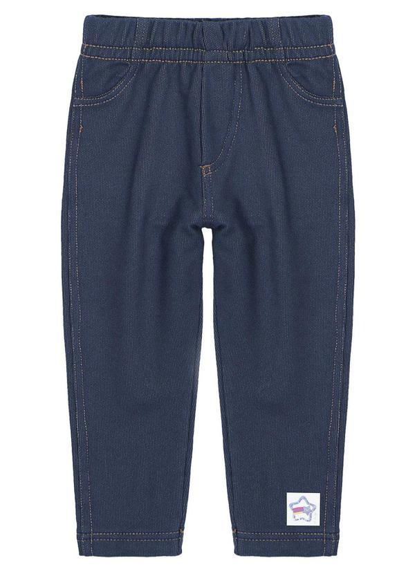 Vista 2 Calça Jeans Escuro Baby Azul Abrange Abrange