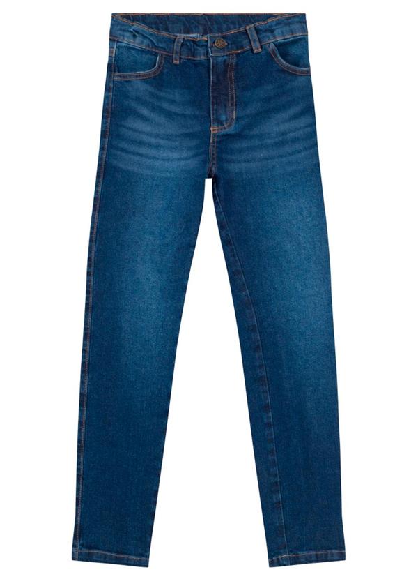 Vista 2 Calça Jeans Infantil Menina Azul Brandili Brandili