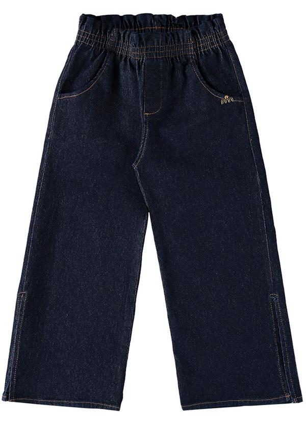 Calça Jeans Trancoso com Abertura Lateral Azul