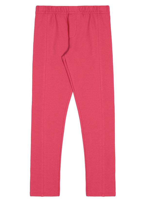 Calça Legging em Molecotton Felpado Rosa