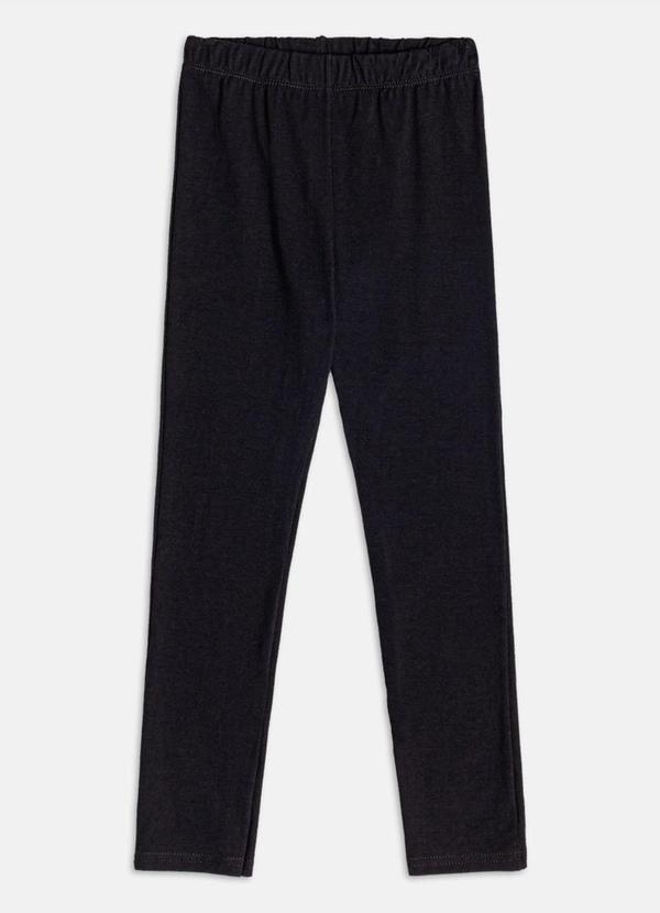 Calça Legging Infantil Menina Preta Preto