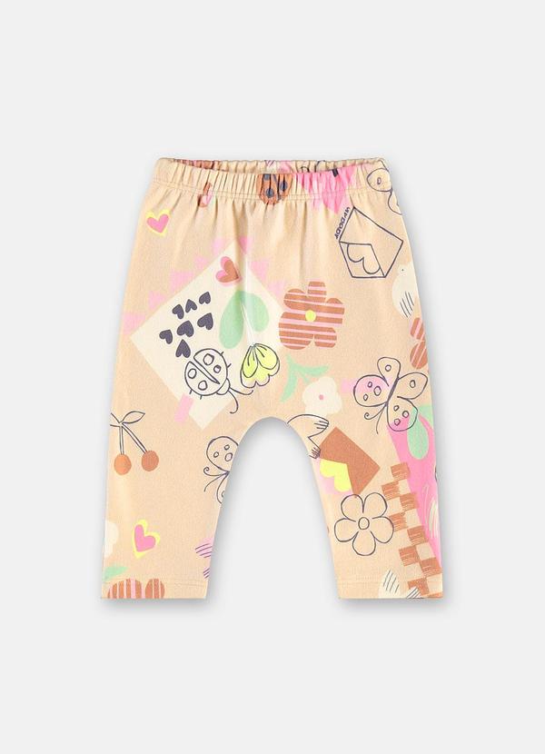 Calça Malha Peluciada Amarelo