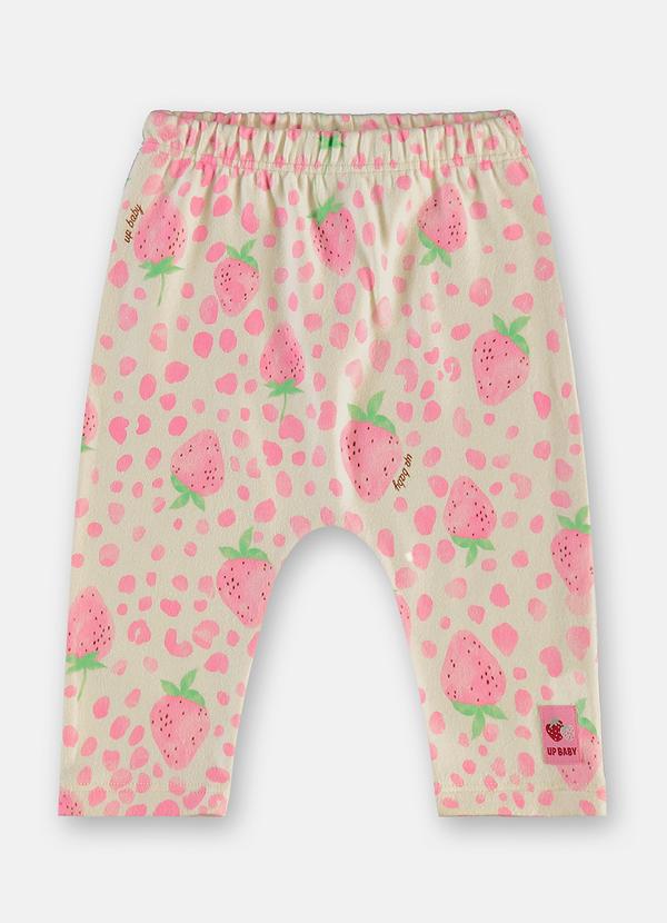 Calça Malha Peluciada Branco