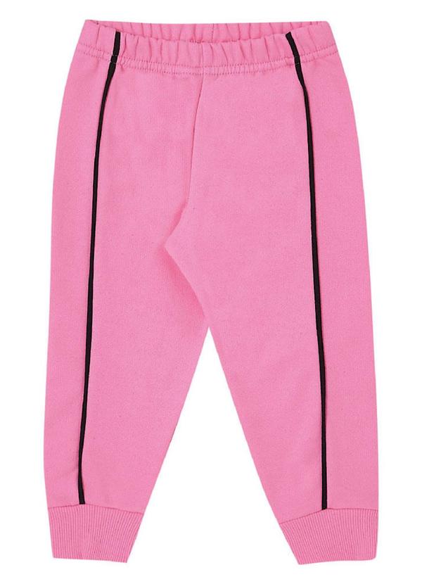 Calca Moletom Menina Rosa
