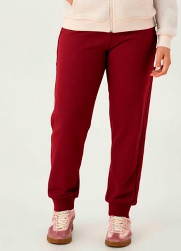 Calça Moletom Vermelho