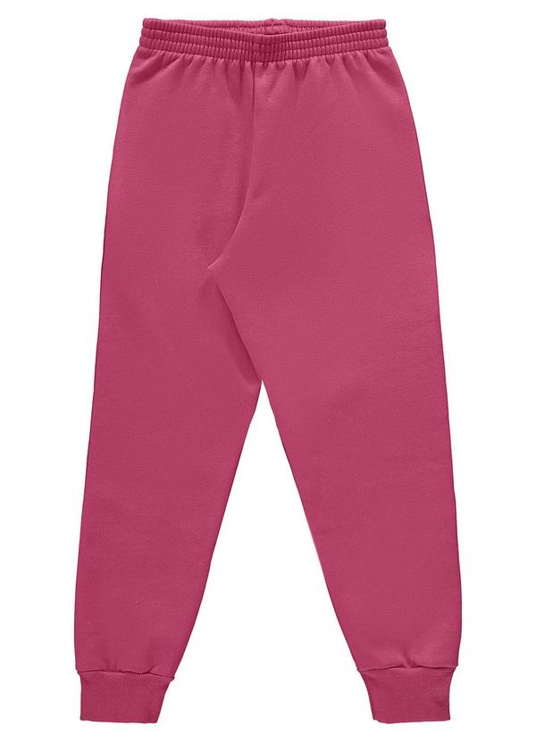 Calça Unissex em Moletom Felpado Rosa