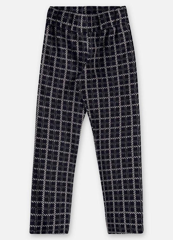 Vista 2 Calça Xadrez Infantil para Menina Preto Up Baby Up Baby
