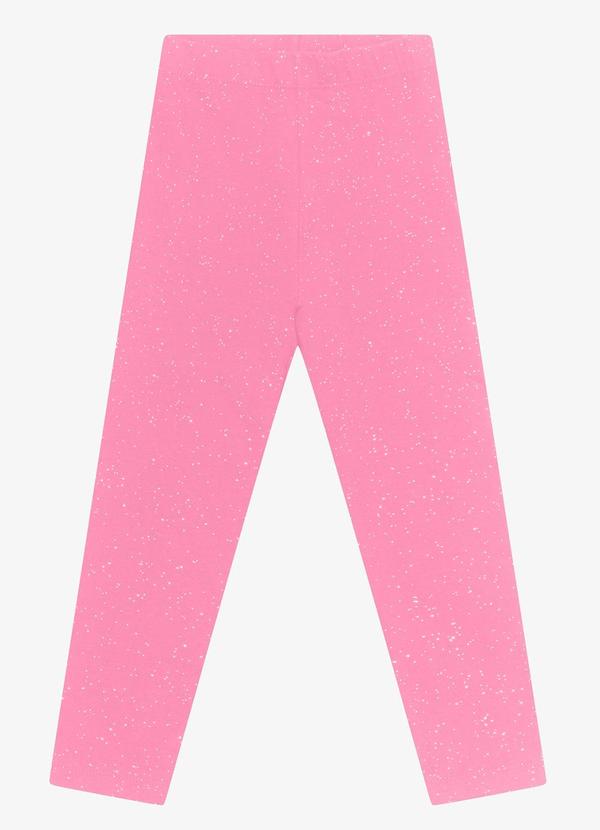 Vista 2 Legging Infantil Cotton Glitter Rosa