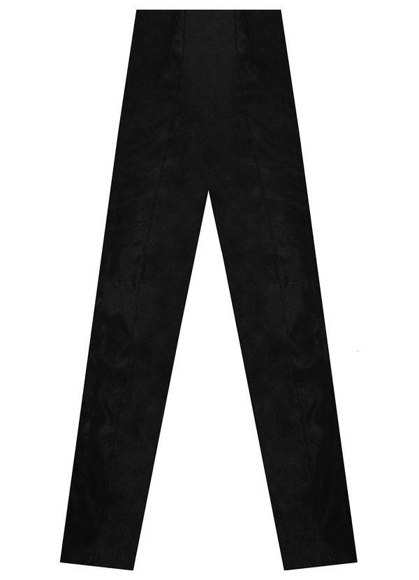 Legging Juvenil em Material Sintético Preto