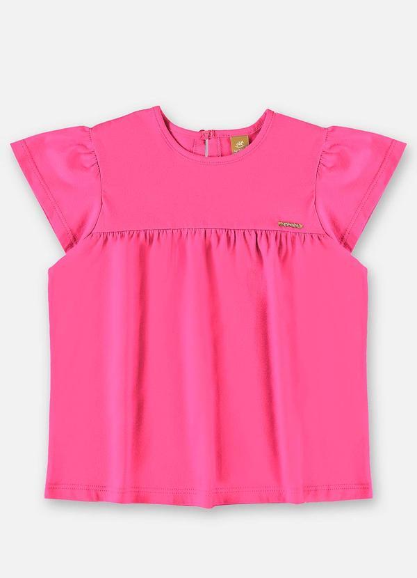 Vista 2 Bata Infantil Básica em Meia Malha Rosa Up Baby Up Baby