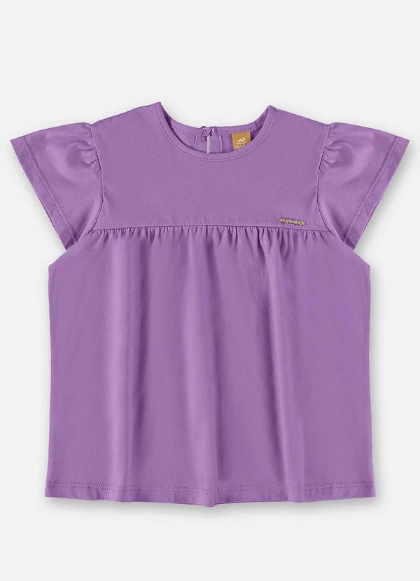Bata Infantil Básica em Meia Malha Roxo