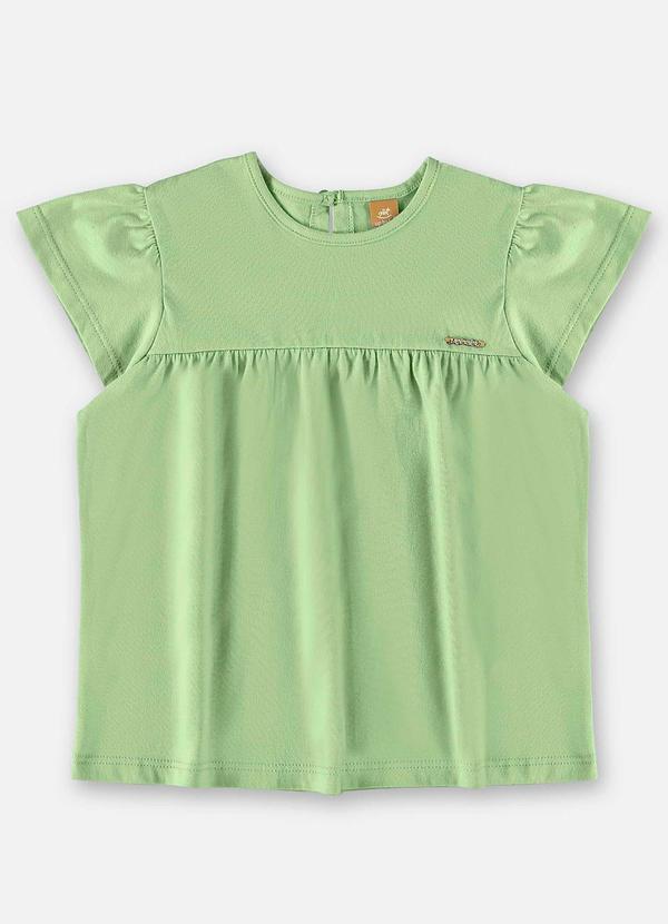 Vista 2 Bata Infantil Básica em Meia Malha Verde Up Baby Up Baby