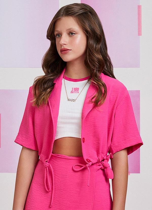 Camisa Curta Rosa