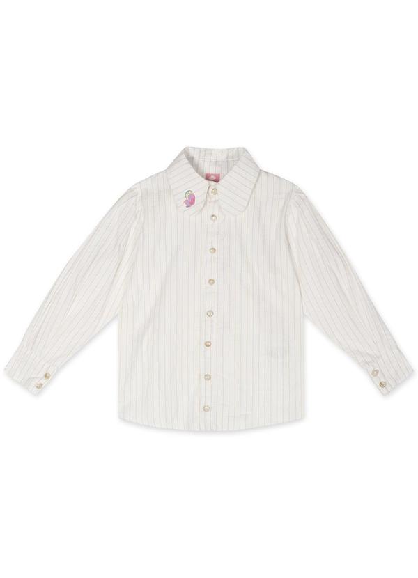 Vista 2 Camisa Manga Longa Infantil Feminina Bege Lilica Ripilica Lilica Ripilica