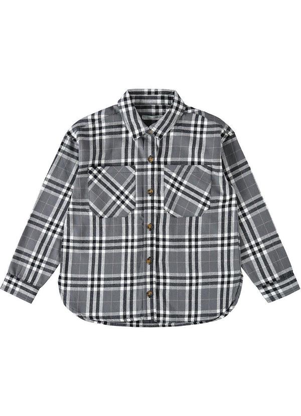 Vista 2 Camisa Xadrez Flanelada Menina Preto Malwee Kids Malwee Kids