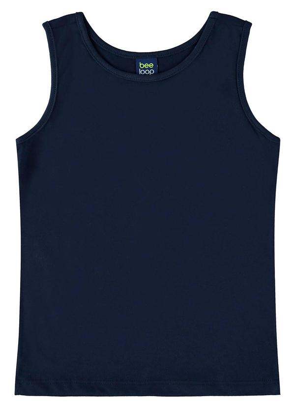 Regata em Meia Malha para Menina Azul