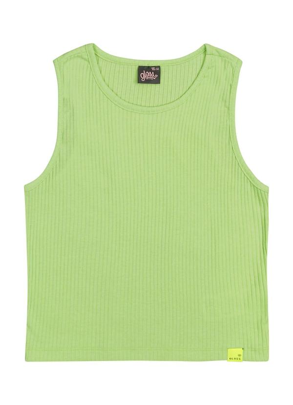 Vista 2 Regata em Ribana Canelada Juvenil Verde Gloss Gloss