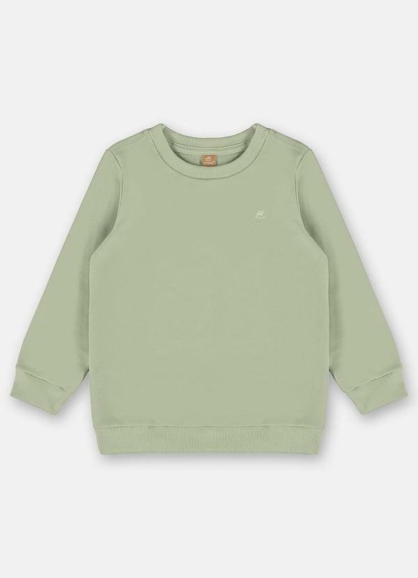 Vista 2 Blusão Básico Infantil Menina Verde Up Baby Up Baby