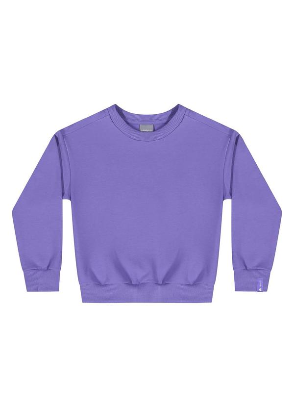 Blusão Básico para Menina Roxo