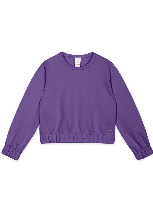 Vista 2 Blusão Cropped com Repelência a Água Roxo Marisol Marisol
