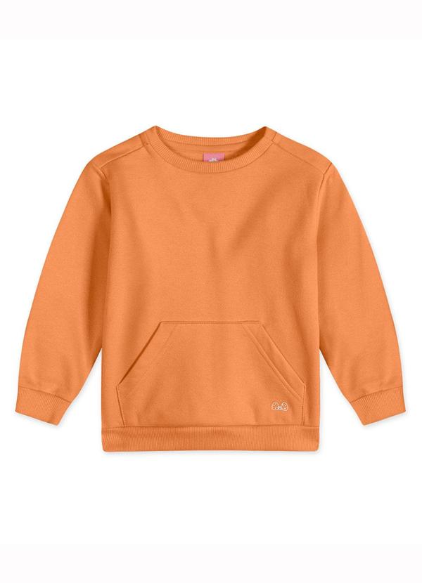 Blusão Manga Longa Moletom com Aroma Laranja