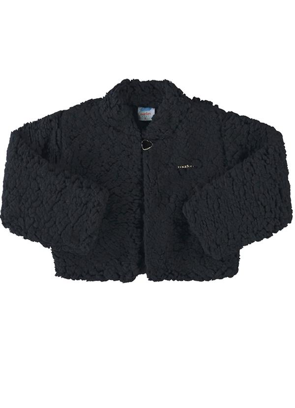 Casaco Bebê Menina Pelo Sherpa Baby Preto