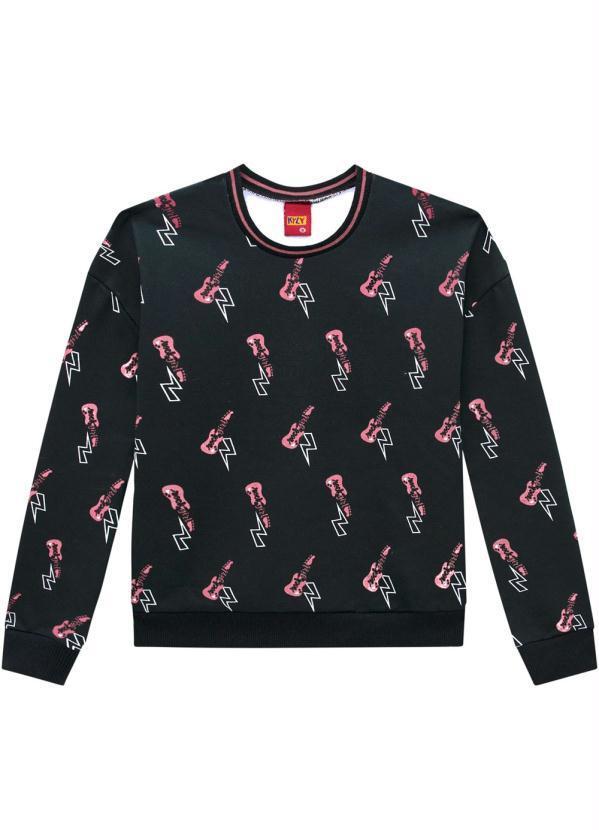 Vista 2 Casaco Infantil MeninaPreto Kyly Kyly