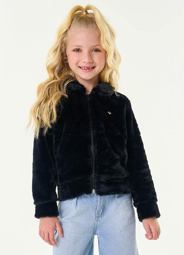 Vista 2 Casaco Infantil Feminino Preto Trick Nick Trick Nick