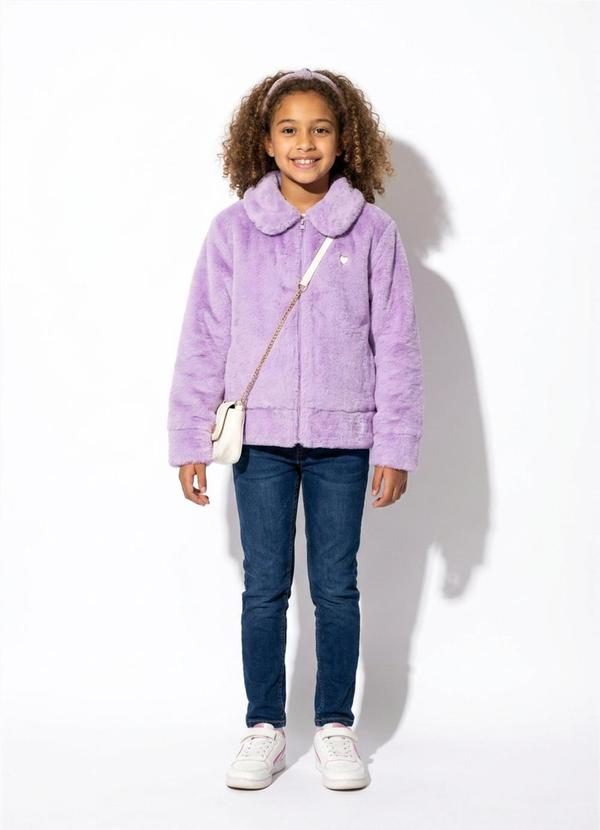 Casaco Infantil Feminino Roxo