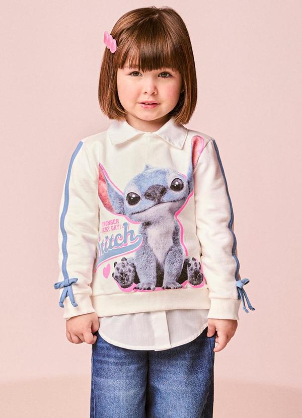 Casaco Infantil Menina do Stitch com Lacinhos