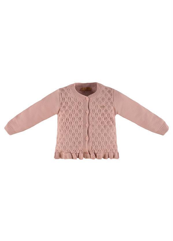 Casaco Infantil Menina Rosa